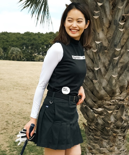 FILA GOLF(フィラゴルフ )の「【FILA GOLF:フィラゴルフ】レディースノースリシャツ+インナーセット ゴルフ(Tシャツ/カットソー・レディース・ブラック/ホワイト・LARGE/MEDIUM)」の18枚目の写真