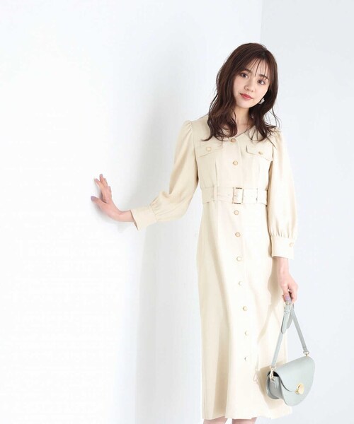 PROPORTION BODY DRESSING(プロポーションボディドレッシング)の「フラップタイトワンピース / 1213140311(ワンピース・レディース・ブラウン/オフホワイト/カーキ/ブラウン系その他・MEDIUM/X-SMALL/SMALL)」の8枚目の写真