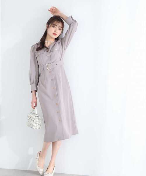 PROPORTION BODY DRESSING(プロポーションボディドレッシング)の「フラップタイトワンピース / 1213140311(ワンピース・レディース・ブラウン/オフホワイト/カーキ/ブラウン系その他・MEDIUM/X-SMALL/SMALL)」の12枚目の写真