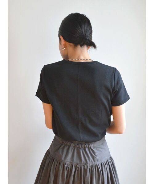 Ungrid（アングリッド）の「カラーフィットTee（Tシャツ/カットソー・レディース・ピンク/イエロー/オフホワイト/レッド/ブラック・FREE）」の15枚目の写真