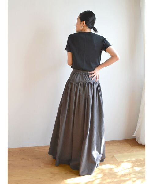 Ungrid（アングリッド）の「カラーフィットTee（Tシャツ/カットソー・レディース・ピンク/イエロー/オフホワイト/レッド/ブラック・FREE）」の6枚目の写真