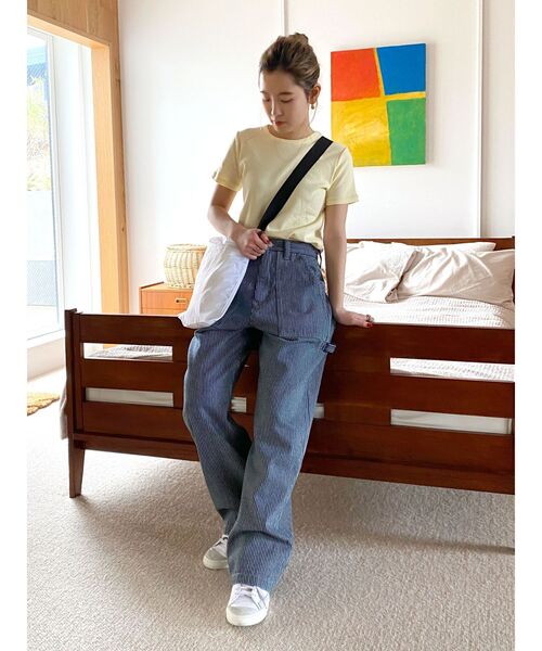 Ungrid（アングリッド）の「カラーフィットTee（Tシャツ/カットソー・レディース・ピンク/イエロー/オフホワイト/レッド/ブラック・FREE）」の12枚目の写真