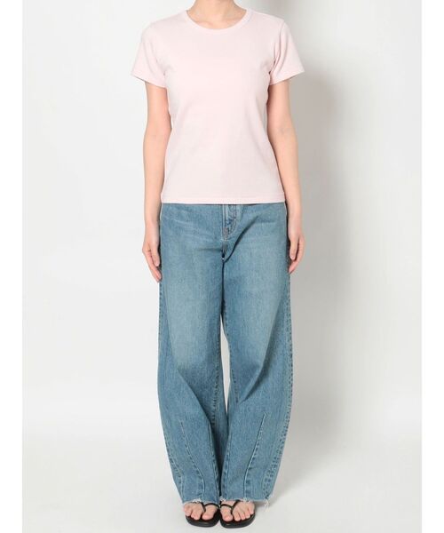 Ungrid（アングリッド）の「カラーフィットTee（Tシャツ/カットソー・レディース・ピンク/イエロー/オフホワイト/レッド/ブラック・FREE）」の19枚目の写真