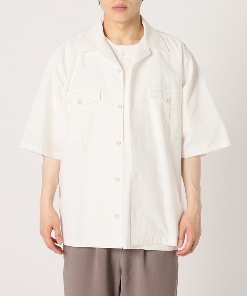 ARMY TWILL（アーミーツイル）の「【ARMY TWILL / アーミーツイル】別注 ユーティリティシャツ（シャツ/ブラウス・メンズ・ホワイト/ベージュ/ブルー系その他・MEDIUM/LARGE）」の9枚目の写真