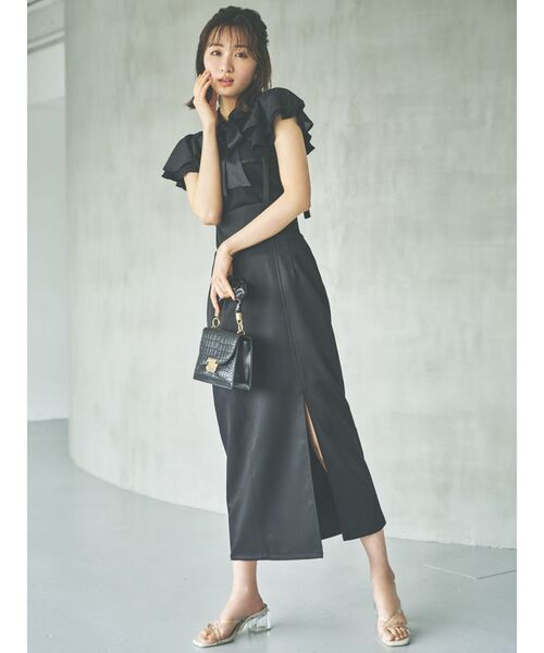 dazzlin（ダズリン）の「【WEB限定カラーあり】3WAYIラインサススカート（スカート・レディース・ブルー/ピンク/ブラック/その他1・SMALL/MEDIUM）」の2枚目の写真