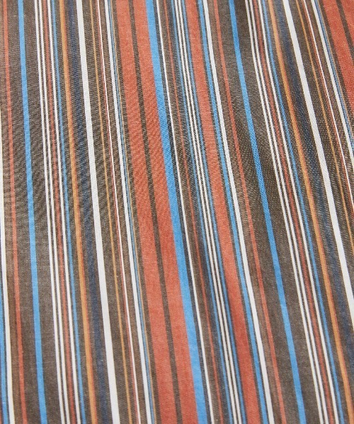 THE SHINZONE(ザ シンゾーン)の「THE SHINZONE BAND COLLOR DRESS(MULTI STRIPE) 23MMSOP07(ワンピース・レディース・マルチ/ブラウン・34)」の5枚目の写真