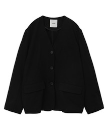 【CLANE/クラネ】WIDE NO COLLER JACKET/ワイドノーカラージャケット