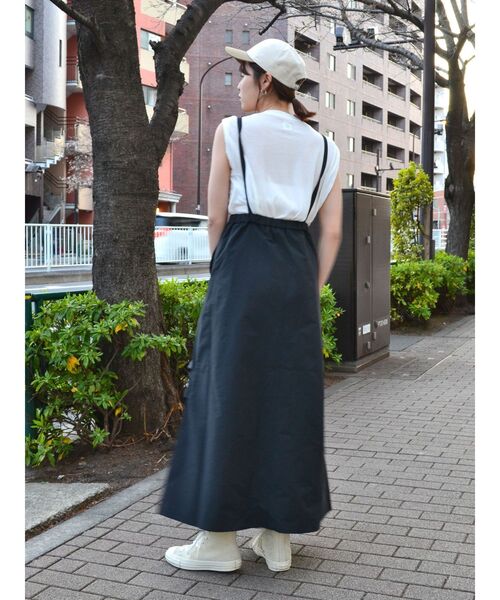 Ungrid（アングリッド）の「【WEB限定】ナイロン混ジャンスカ（スカート・レディース・ブラック/オフホワイト/カーキ・FREE）」の13枚目の写真