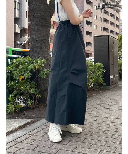 Ungrid（アングリッド）の「【WEB限定】ナイロン混ジャンスカ（スカート・レディース・ブラック/オフホワイト/カーキ・FREE）」の15枚目の写真