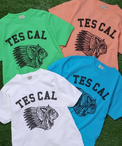 The Endless Summer(エンドレスサマー)の「TES BUHI SCOUT T-SHIRT / Tシャツ(Tシャツ/カットソー・メンズ・ケリーグリーン/ホワイト/サーモンピンク/ターコイズブルー・SMALL/MEDIUM/LARGE/X-LARGE)」の6枚目の写真