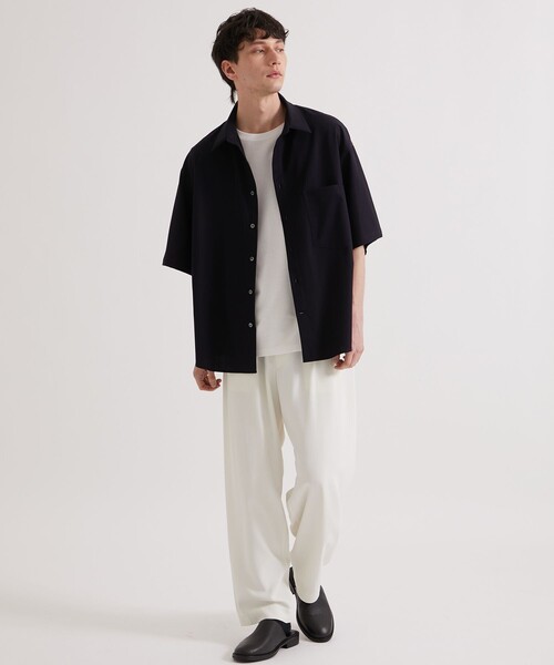 UNITED TOKYO(ユナイテッドトウキョウ)の「60/2 SUPIMA COTTON OVER S/S SHIRT(シャツ/ブラウス・メンズ・オフホワイト/ネイビー/ダークグレー/ライトブルーグレー・2/1)」の15枚目の写真