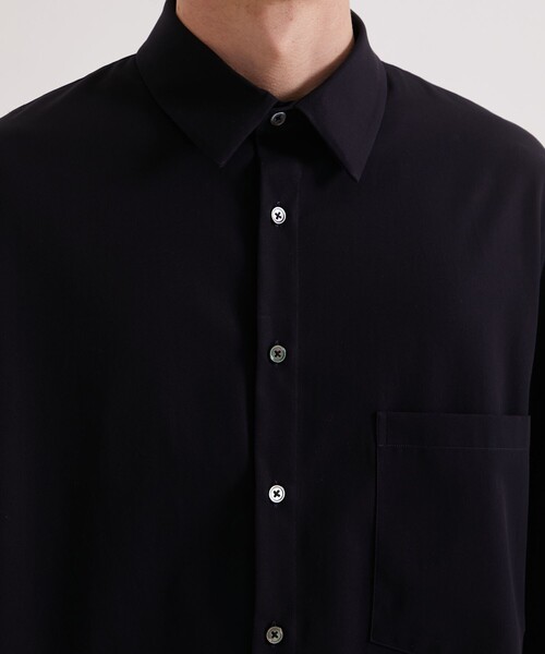 UNITED TOKYO(ユナイテッドトウキョウ)の「60/2 SUPIMA COTTON OVER S/S SHIRT(シャツ/ブラウス・メンズ・オフホワイト/ネイビー/ダークグレー/ライトブルーグレー・2/1)」の11枚目の写真