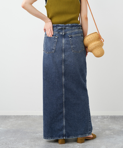 plage（プラージュ）の「製品加工デニムロングスカート（デニムスカート・レディース・ネイビー・38/36）」の10枚目の写真