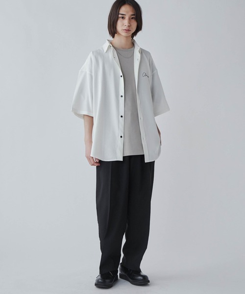 LUCY(ルーシー)の「LUCY/アムンゼン シンプルロゴBIGシャツ(シャツ/ブラウス・メンズ・ホワイト/ブラック/ブルー/ダークグレー・MEDIUM/LARGE)」の7枚目の写真