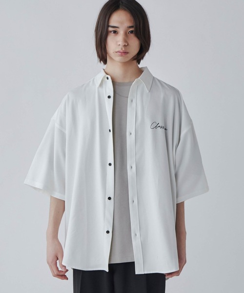 LUCY(ルーシー)の「LUCY/アムンゼン シンプルロゴBIGシャツ(シャツ/ブラウス・メンズ・ホワイト/ブラック/ブルー/ダークグレー・MEDIUM/LARGE)」の5枚目の写真