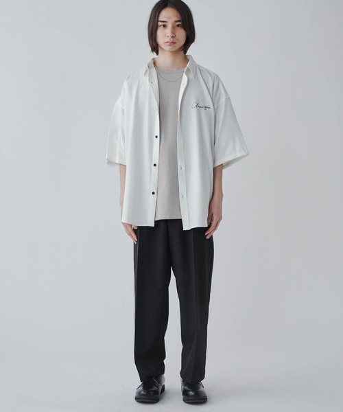 LUCY(ルーシー)の「LUCY/アムンゼン シンプルロゴBIGシャツ(シャツ/ブラウス・メンズ・ホワイト/ブラック/ブルー/ダークグレー・MEDIUM/LARGE)」の8枚目の写真