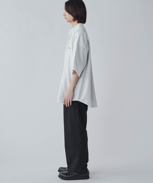 LUCY(ルーシー)の「LUCY/アムンゼン シンプルロゴBIGシャツ(シャツ/ブラウス・メンズ・ホワイト/ブラック/ブルー/ダークグレー・MEDIUM/LARGE)」の10枚目の写真