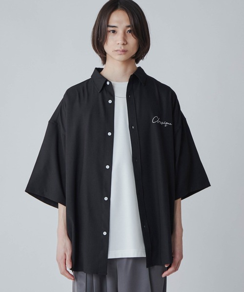 LUCY(ルーシー)の「LUCY/アムンゼン シンプルロゴBIGシャツ(シャツ/ブラウス・メンズ・ホワイト/ブラック/ブルー/ダークグレー・MEDIUM/LARGE)」の16枚目の写真