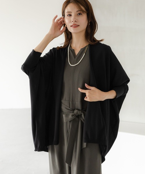 Elura（エルーラ）の「サマープロテクトドルマンカーディガン/163375（カーディガン/ボレロ・レディース・ホワイト/ブラック/ライトベージュ/ネイビー/ブラウン系その他/ライトグレー・MEDIUM/LARGE）」の3枚目の写真