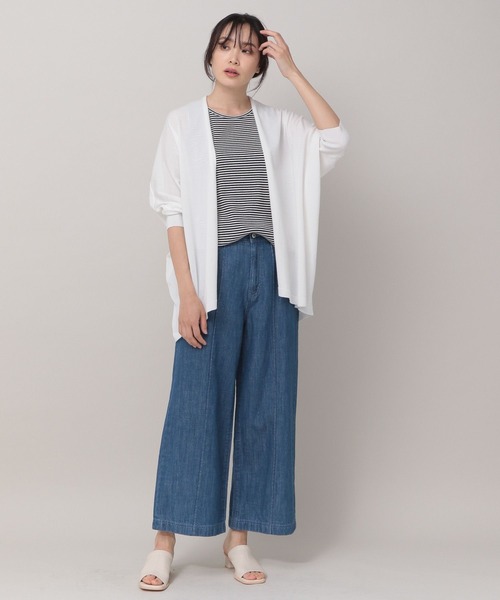 Elura（エルーラ）の「サマープロテクトドルマンカーディガン/163375（カーディガン/ボレロ・レディース・ホワイト/ブラック/ライトベージュ/ネイビー/ブラウン系その他/ライトグレー・MEDIUM/LARGE）」の18枚目の写真