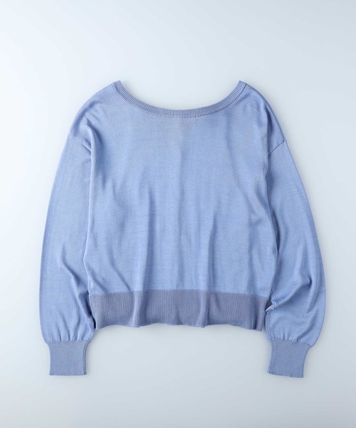 HONEYSUCKLE ROSE（ハニーサックルローズ）の「【HONEYSUCKLE ROSE】サラサラ冷感２ＷＡＹカーデ / UVカット（カーディガン/ボレロ・レディース・ブラック/ブルー/ホワイト/イエロー・L/M）」の19枚目の写真