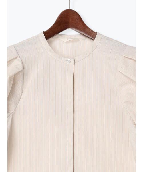 Te chichi（テチチ）の「バンドカラーバルーン袖ブラウス（シャツ/ブラウス・レディース・ベージュ/オフホワイト/ブルー・ﾌﾘ-）」の19枚目の写真