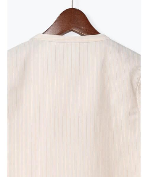 Te chichi（テチチ）の「バンドカラーバルーン袖ブラウス（シャツ/ブラウス・レディース・ベージュ/オフホワイト/ブルー・ﾌﾘ-）」の16枚目の写真