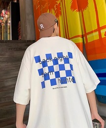 韓国ストリート ビッグシルエットプリントロゴTシャツ