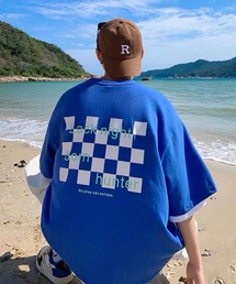 韓国ストリート ビッグシルエットプリントロゴTシャツ