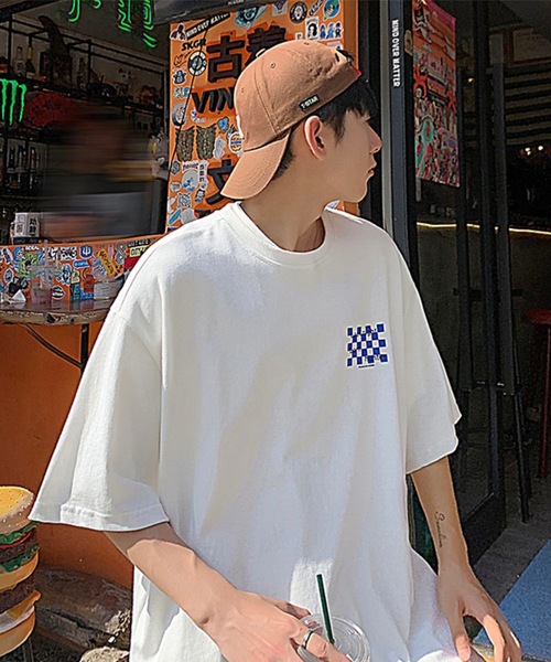96thes(クローズ)の「韓国ストリート ビッグシルエットプリントロゴTシャツ(Tシャツ/カットソー・メンズ・ブルー系その他2/ブラック系その他2/ホワイト系その他2/グレー系その他/ブラック系その他/ホワイト系その他/ブラック/ホワイト/ブルー・L/M)」の16枚目の写真