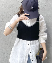 fredy emue | 【fredyemueフレディエミュ】配色ニットビスチェ(ニット/セーター)