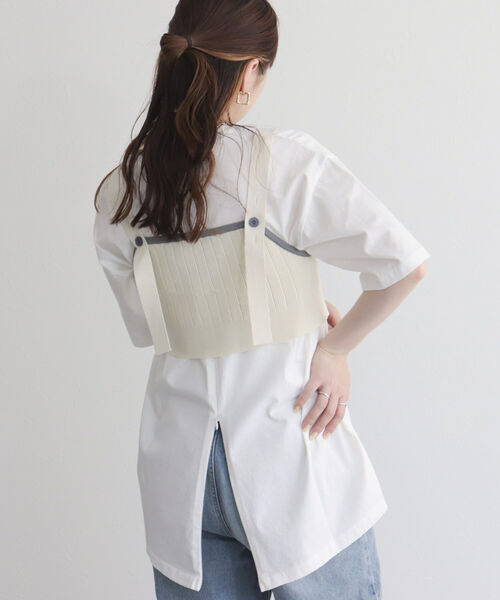 fredy emue(フレディエミュ)の「【fredyemueフレディエミュ】配色ニットビスチェ(ニット/セーター・レディース・ブラック/オフホワイト・38)」の21枚目の写真