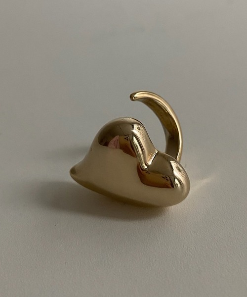 DouDou（ドゥドゥ）の「プックリハートリング（リング・レディース・シルバー/ゴールド・FREE）」の3枚目の写真