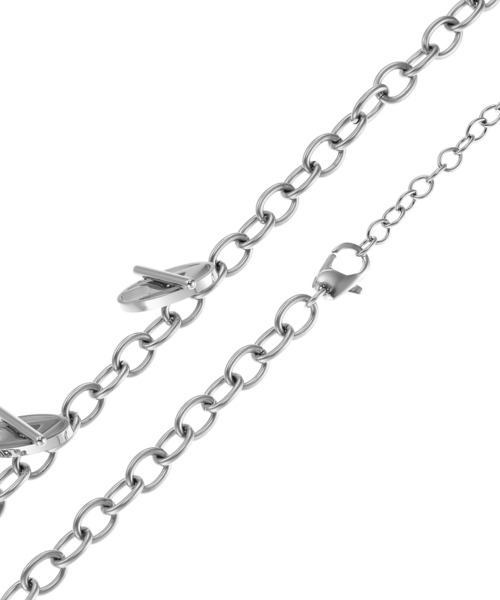 DIESEL(ディーゼル)の「ディーゼル アクセサリー メンズ ネックレス DX1435040(ネックレス・メンズ・シルバー・FREE)」の4枚目の写真