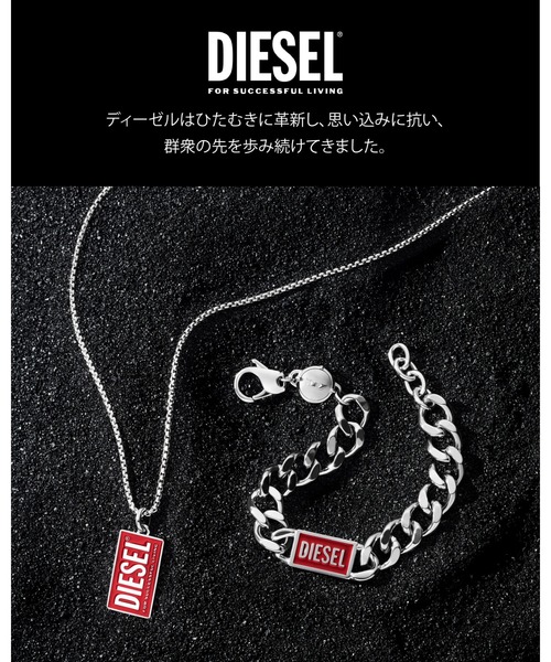 DIESEL(ディーゼル)の「ディーゼル アクセサリー メンズ ネックレス DX1435040(ネックレス・メンズ・シルバー・FREE)」の9枚目の写真