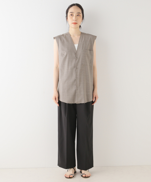 GABRIELA COLL GARMENTS / SLEEVELESS ブラウス GABRIELA COLL GARMENTS【 LORO PIANA FINE WOOL SLEEVELESS