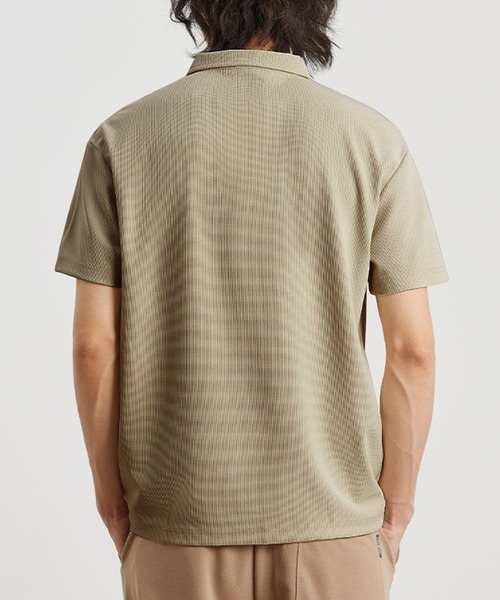 Cloudstyle（クラウドスタイル）の「【Cloudstyle】ハーフジップ 半袖 ポロシャツ（ポロシャツ・メンズ・ライトグリーン/キャメル/ホワイト/ブラック・LARGE/X-LARGE/MEDIUM/XX-LARGE）」の17枚目の写真