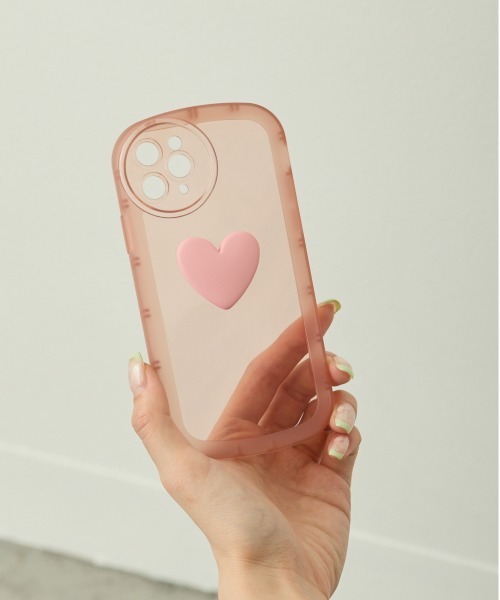 セール】背面ハートクリアスマホカバー iPhoneケース ( 7 / 8 / SE2