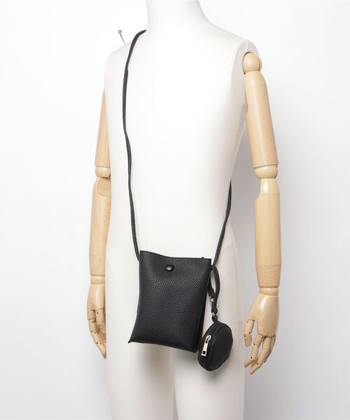 COMMON WARE（コモンウェアー）の「EM:AT CREATION ポーチ付きミニショルダー　軽量（ショルダーバッグ・レディース・ブラック/グレイッシュベージュ/アイボリー/ブルー/ピンク・FREE）」の10枚目の写真