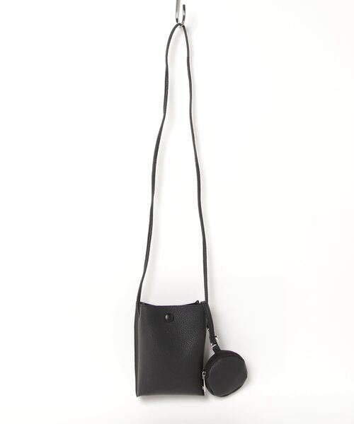 COMMON WARE（コモンウェアー）の「EM:AT CREATION ポーチ付きミニショルダー　軽量（ショルダーバッグ・レディース・ブラック/グレイッシュベージュ/アイボリー/ブルー/ピンク・FREE）」の15枚目の写真