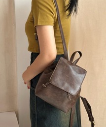 STYLEBLOCK | ビンテージ風PUレザーミニリュック(バックパック/リュック)