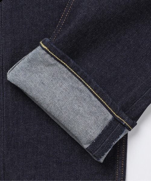 LANVIN en Bleu（ランバンオンブルー）の「【Made in JAPAN(岡山)】11ozワンウォッシュ スキニーストレッチデニム（デニムパンツ・メンズ・ダークインディゴブルー・46/48/50/52）」の12枚目の写真