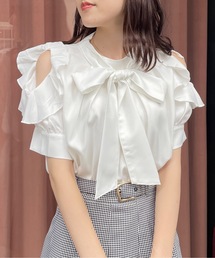 TORTE | 肩あきフリルブラウス(シャツ/ブラウス)