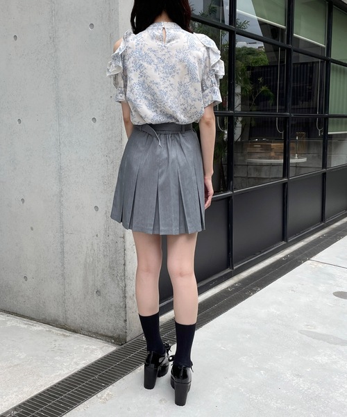 TORTE（トルテ）の「肩あきフリルブラウス（シャツ/ブラウス・レディース・ライトブルー/ブラック系その他/ホワイト/ブラック×ホワイト・FREE）」の15枚目の写真