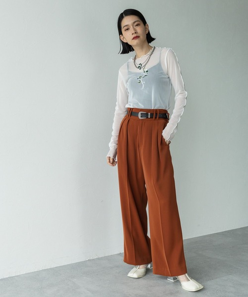 HARE（ハレ）の「2WAYシシュウシアートップス(HARE)（Tシャツ