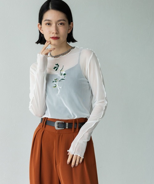 激安の HARE（ハレ）の「2WAYシシュウシアートップス(HARE)（Tシャツ トップス