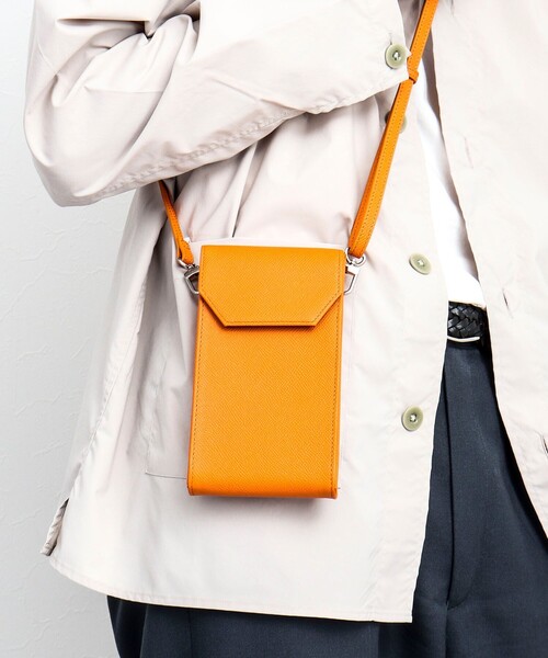 SONNE（ゾンネ）の「【SONNE/ゾンネ】SOX023 SMARTPHONE SHOULDER（ショルダーバッグ・メンズ・ライトグレー/ネイビー/オレンジ/ブラック・FREE）」の4枚目の写真