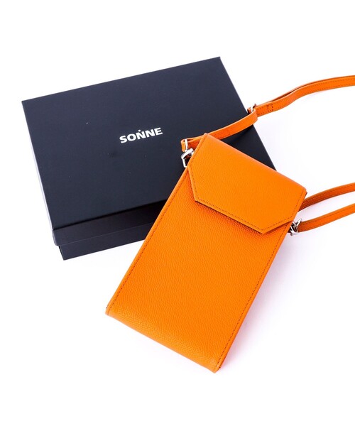 SONNE（ゾンネ）の「【SONNE/ゾンネ】SOX023 SMARTPHONE SHOULDER（ショルダーバッグ・メンズ・ライトグレー/ネイビー/オレンジ/ブラック・FREE）」の12枚目の写真