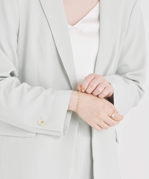 LHME(エルエイチエムイー)の「LHME スリムオーバルチェーンブレスレット/サージカルステンレス316L(金属アレルギー対応)(ブレスレット・レディース・ゴールド/シルバー・ONE SIZE)」の13枚目の写真