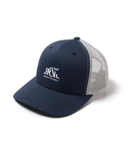 BackChannel ネイビー メッシュ スナップバックキャップ Back Channel（バックチャンネル）の「OUTDOOR LOGO MESH CAP